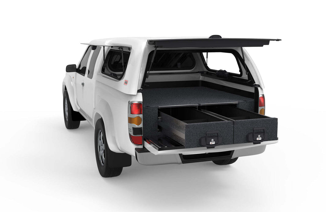 FIXED FLOOR DRAWERS TO SUIT MAZDA BT-50 FREESTYLE CAB/EXTRA CAB 01/2007-09/2011