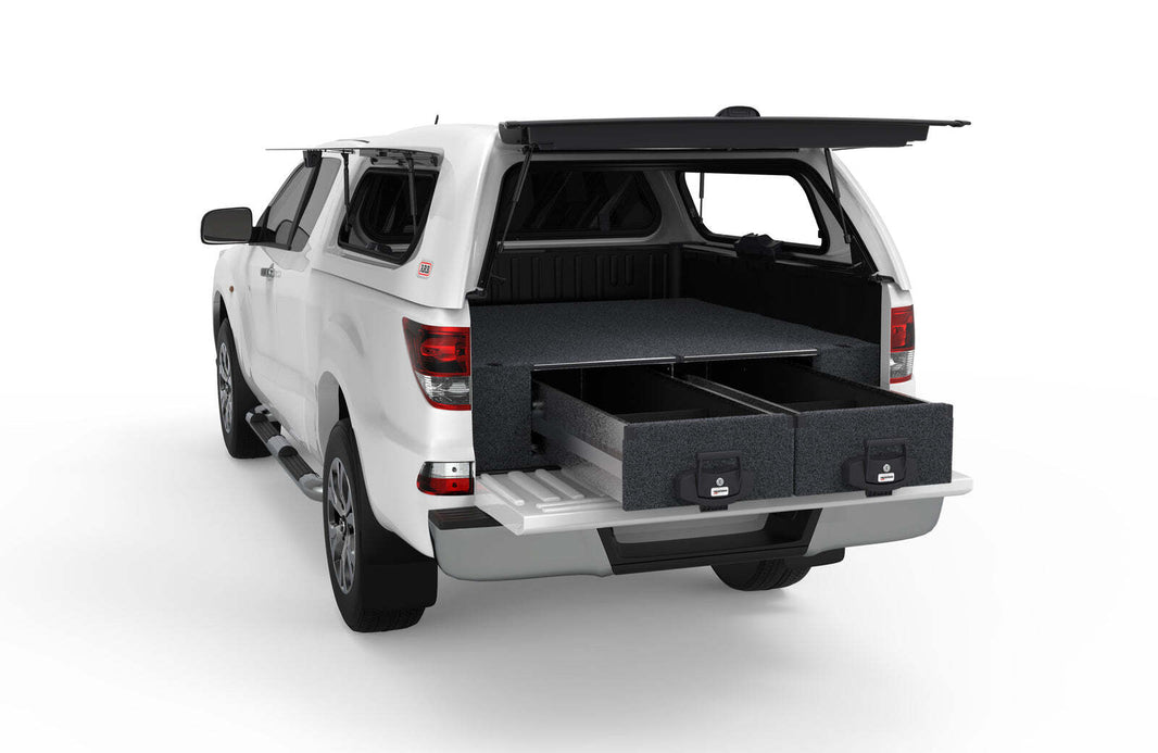 FIXED FLOOR DRAWERS TO SUIT MAZDA BT-50 FREESTYLE CAB/EXTRA CAB 10/2011-08/2020