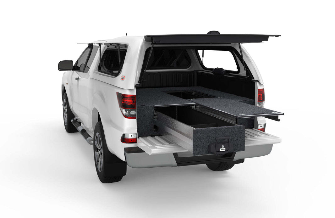 SINGLE ROLLER FLOOR DRAWERS TO SUIT MAZDA BT-50 FREESTYLE CAB/EXTRA CAB 10/2011-08/2020