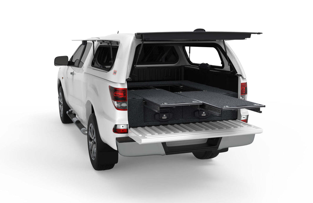 DUAL ROLLER FLOOR DRAWERS TO SUIT MAZDA BT-50 FREESTYLE CAB/EXTRA CAB 10/2011-08/2020