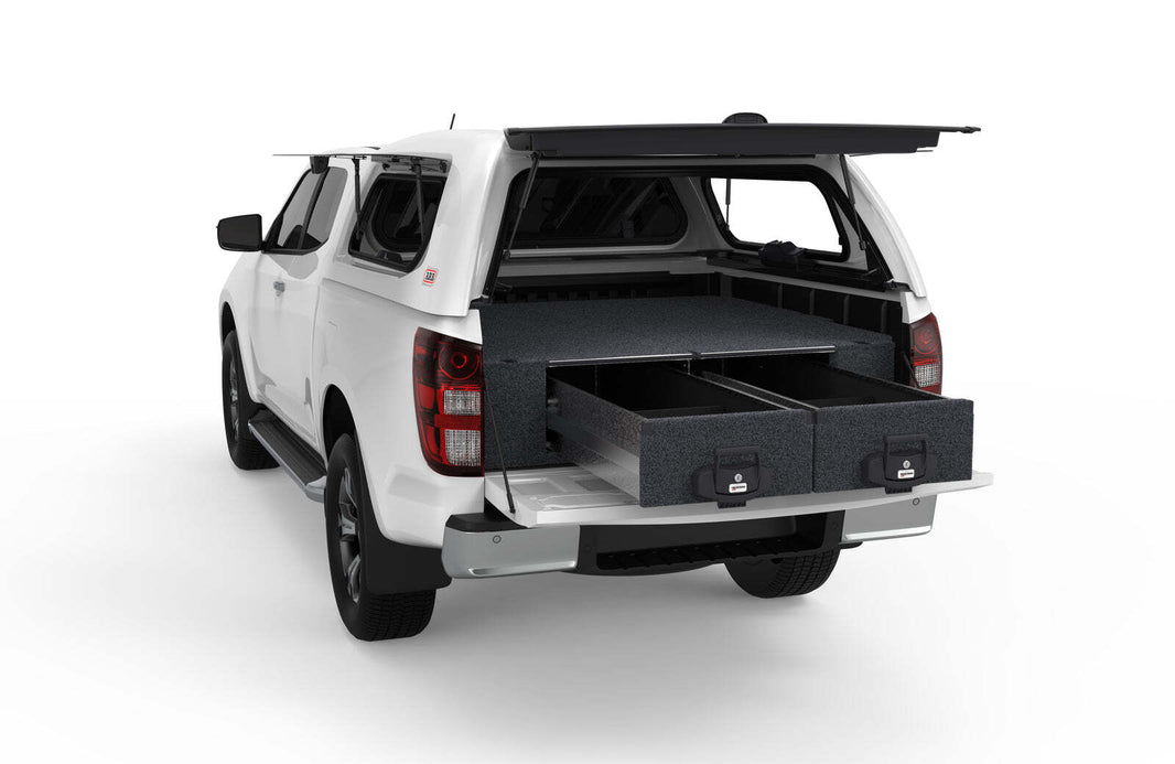 FIXED FLOOR DRAWERS TO SUIT MAZDA BT-50 FREESTYLE CAB/EXTRA CAB 10/2020-CURRENT