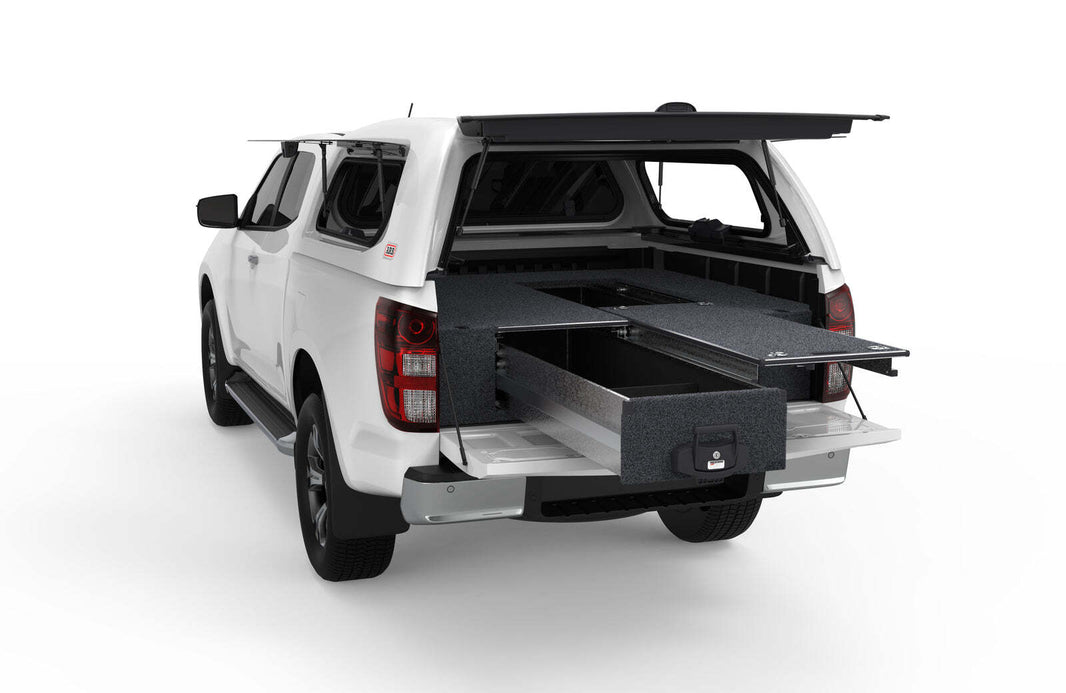 SINGLE ROLLER FLOOR DRAWERS TO SUIT MAZDA BT-50 FREESTYLE CAB/EXTRA CAB 10/2020-CURRENT