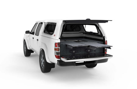 DUAL ROLLER FLOOR DRAWERS TO SUIT MAZDA BT-50 DUAL CAB 01/2007-09/2011