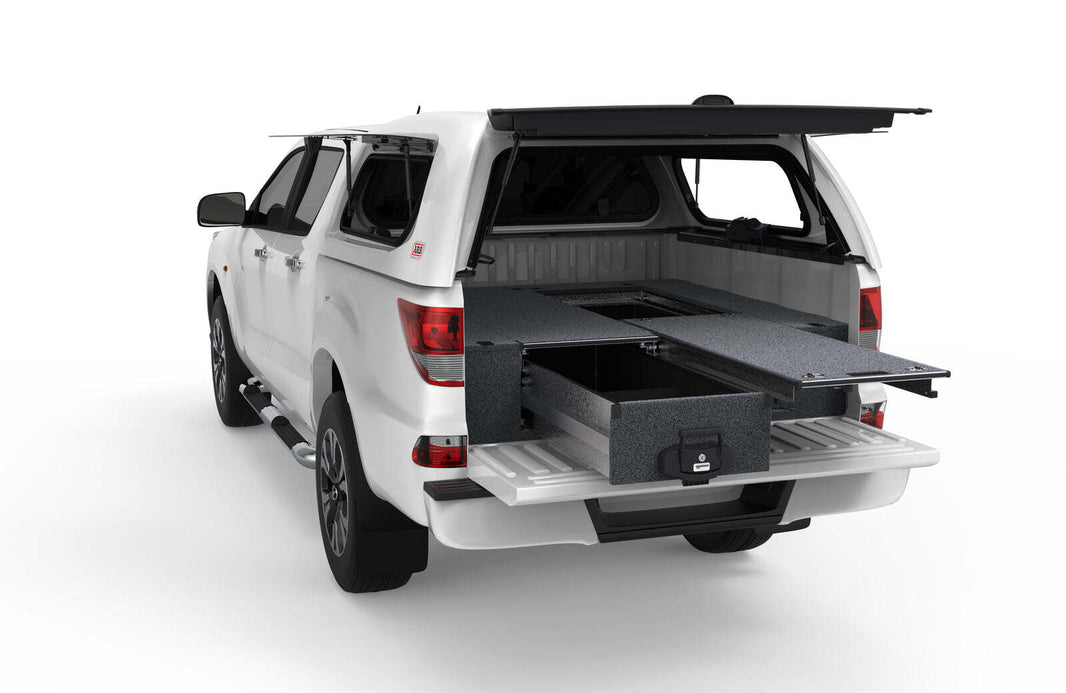 SINGLE ROLLER FLOOR DRAWERS TO SUIT MAZDA BT-50 DUAL CAB 10/2011-08/2020