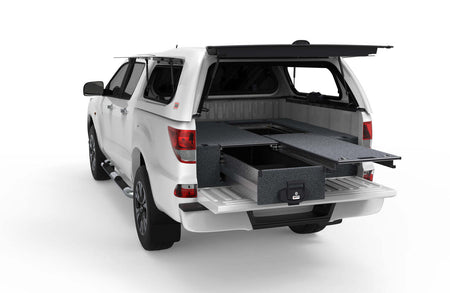 SINGLE ROLLER FLOOR DRAWERS TO SUIT MAZDA BT-50 DUAL CAB 10/2011-08/2020