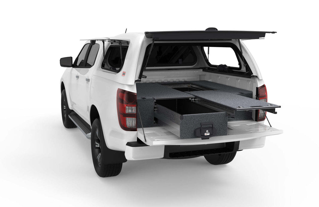SINGLE ROLLER FLOOR DRAWERS TO SUIT MAZDA BT-50 DUAL CAB 10/2020-CURRENT