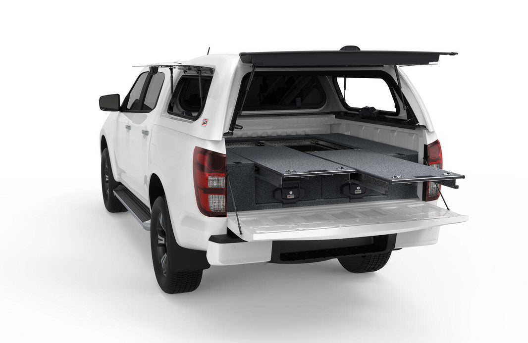 DUAL ROLLER FLOOR DRAWERS TO SUIT MAZDA BT-50 DUAL CAB 10/2020-CURRENT