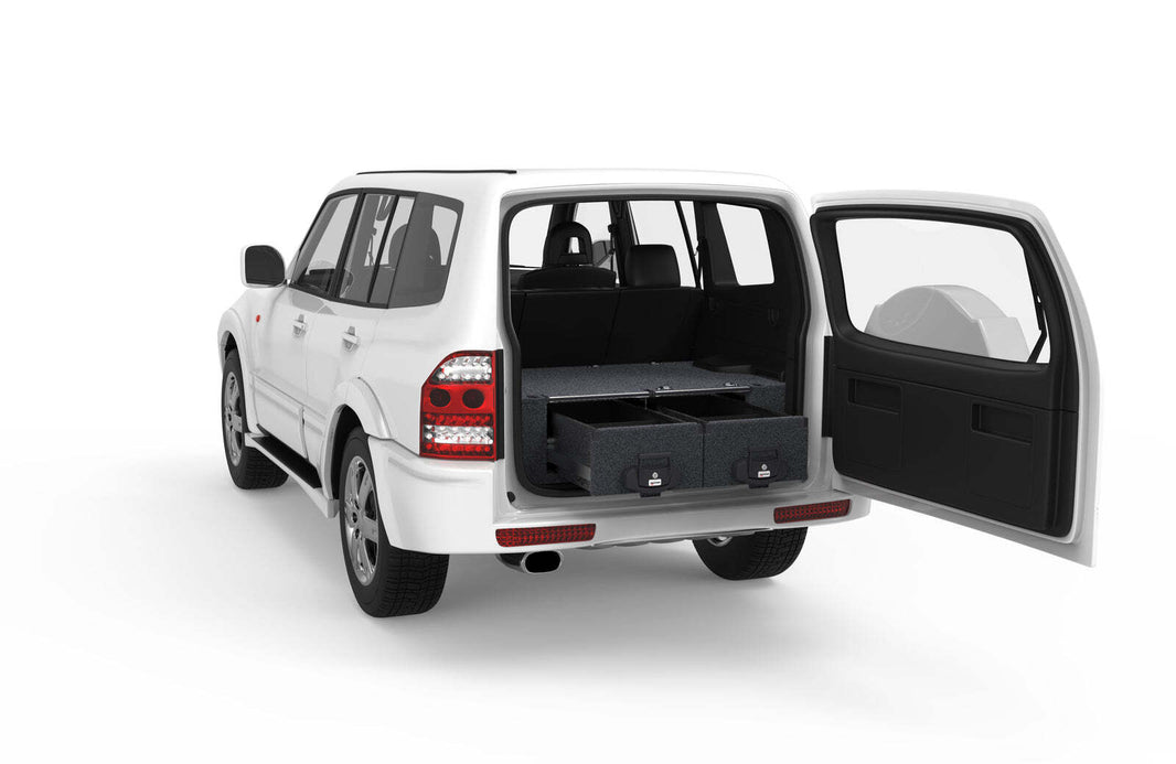 FIXED FLOOR DRAWERS TO SUIT MITSUBISHI PAJERO NM WAGON 03/2000-12/2005