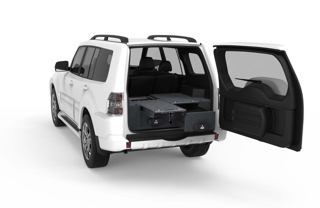 SINGLE ROLLER FLOOR DRAWERS TO SUIT MITSUBISHI PAJERO NS/NT/NW/NX WAGON 01/2007-12/2021