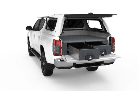 FIXED FLOOR DRAWERS TO SUIT MITSUBISHI TRITON MR DUAL CAB GXL 01/2019-CURRENT