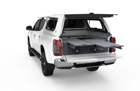 DUAL ROLLER FLOOR DRAWERS TO SUIT MITSUBISHI TRITON MR DUAL CAB GXL 01/2019-CURRENT