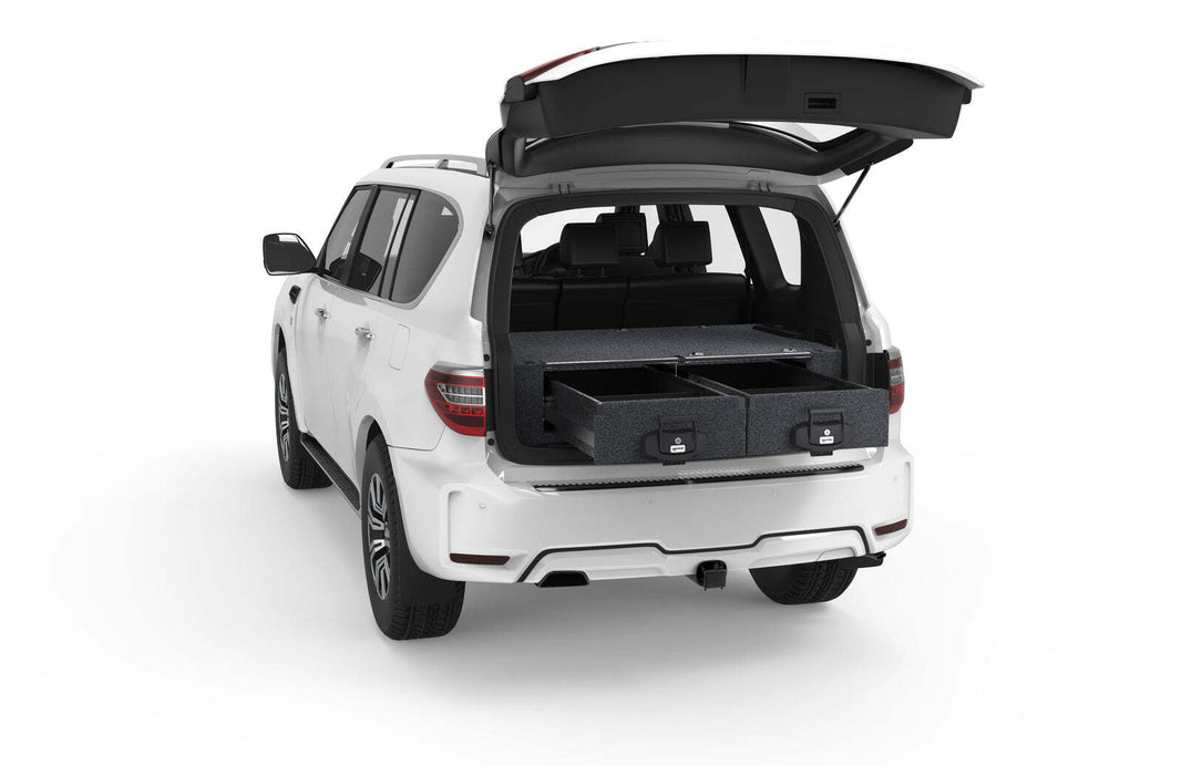 FIXED FLOOR DRAWERS TO SUIT NISSAN PATROL Y62 WAGON 01/2011-CURRENT