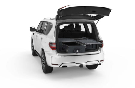 SINGLE ROLLER FLOOR DRAWERS TO SUIT NISSAN PATROL Y62 WAGON 01/2011-CURRENT