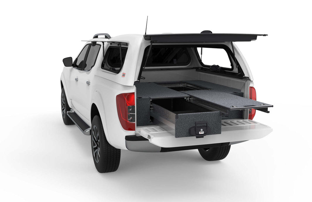 SINGLE ROLLER FLOOR DRAWERS TO SUIT NISSAN NAVARA NP300 DUAL CAB 01/2015-CURRENT