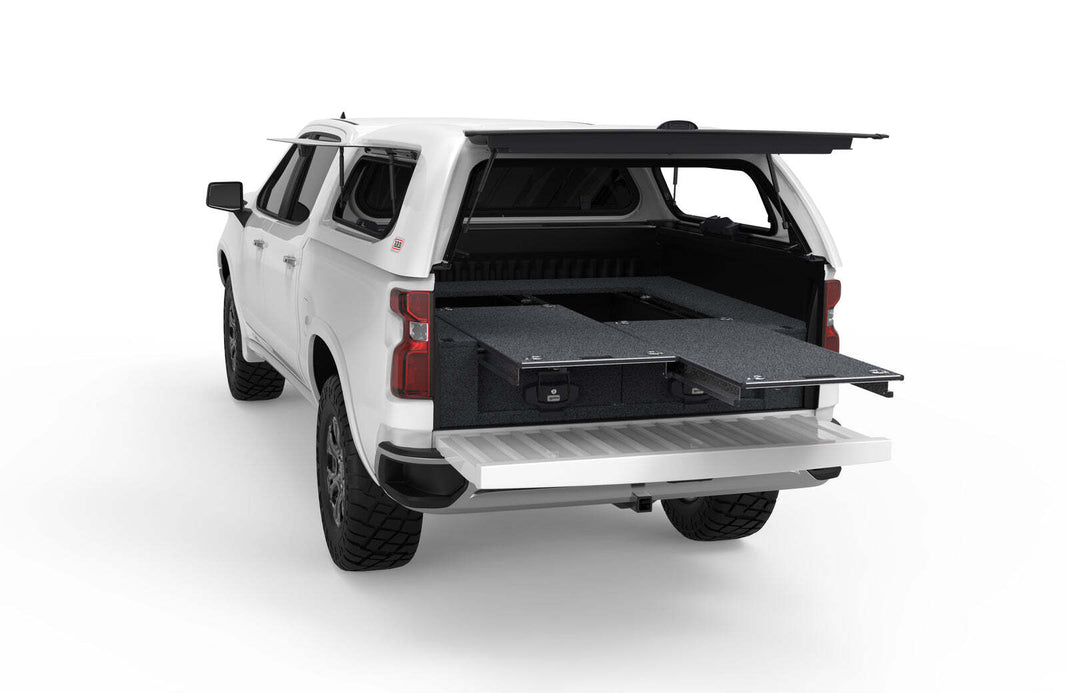 DUAL ROLLER FLOOR DRAWERS TO SUIT SILVERADO 1500 MAX INTERNAL TRAY LENGTH 1700MM 5'7'' 01/2020-CURRENT
