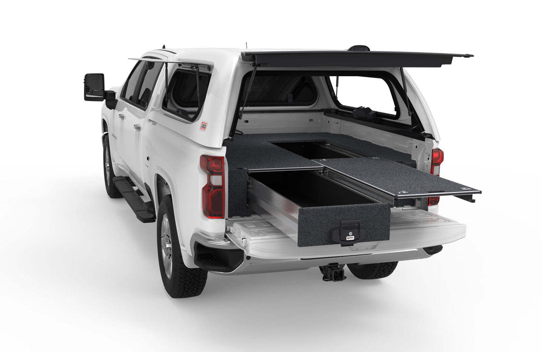 SINGLE ROLLER FLOOR DRAWERS TO SUIT SILVERADO 2500 MAX INTERNAL TRAY LENGTH 1900MM 6'4'' 01/2020-CURRENT