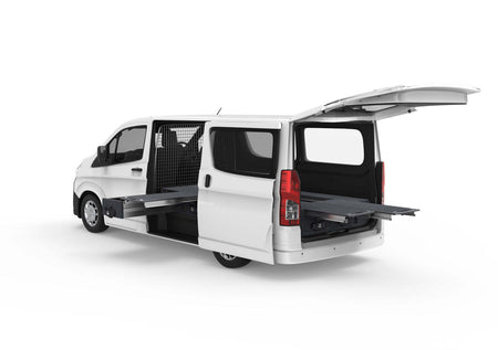 SINGLE ROLLER FLOOR SIDE DRAWERS & DUAL ROLLER FLOOR REAR DRAWERS TO SUIT TOYOTA HIACE VAN 05/2019-CURRENT