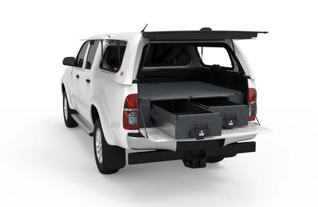 FIXED FLOOR DRAWERS TO SUIT TOYOTA HILUX SR5 A DECK DOUBLE/DUAL CAB 03/2005-09/2015