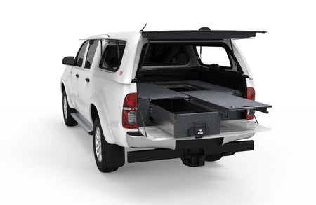 SINGLE ROLLER FLOOR DRAWERS TO SUIT TOYOTA HILUX SR5 J DECK DOUBLE/DUAL CAB 03/2005-09/2015