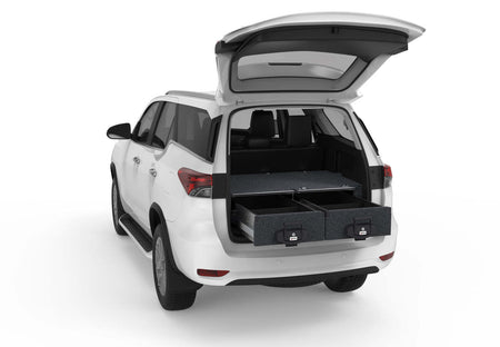 FIXED FLOOR DRAWERS TO SUIT TOYOTA FORTUNER WAGON 01/2015-CURRENT