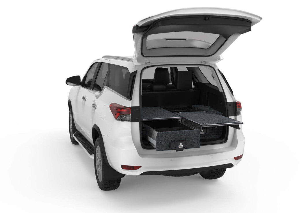 SINGLE ROLLER FLOOR DRAWERS TO SUIT TOYOTA FORTUNER WAGON 01/2015-CURRENT
