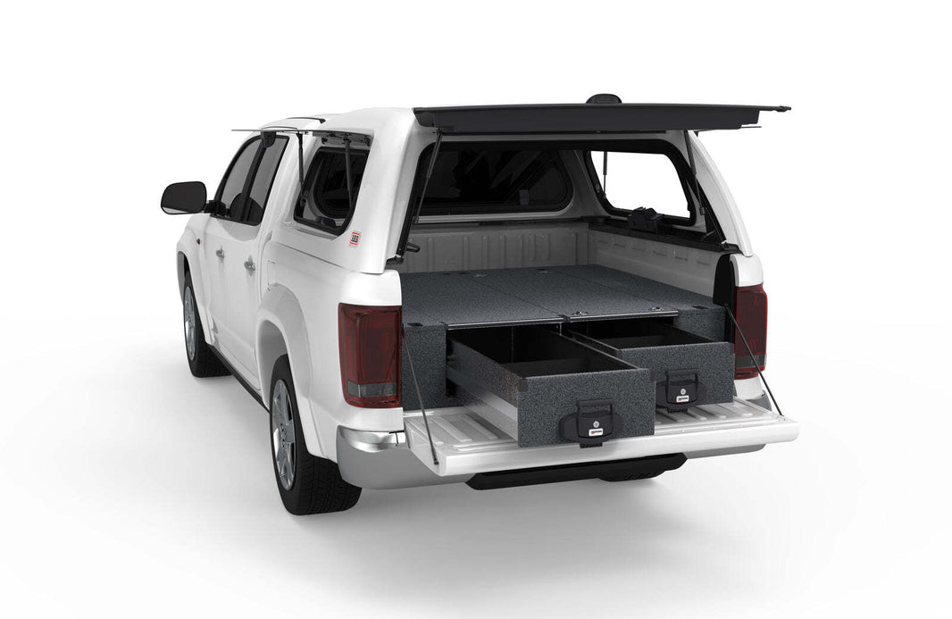 FIXED FLOOR DRAWERS TO SUIT VOLKSWAGEN AMAROK GENERATION 1 DUAL CAB 01/2010-04/2023
