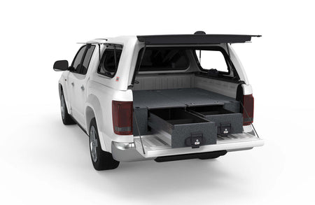 FIXED FLOOR DRAWERS TO SUIT VOLKSWAGEN AMAROK GENERATION 1 DUAL CAB 01/2010-04/2023