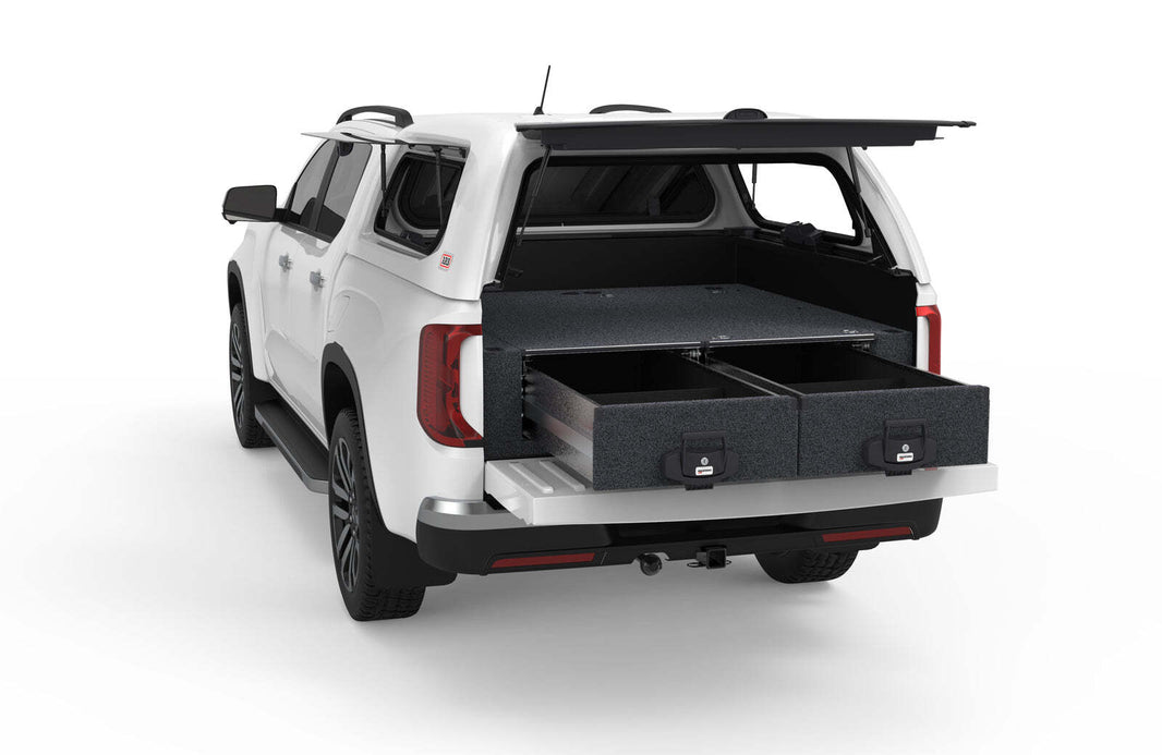 FIXED FLOOR DRAWERS TO SUIT VOLKSWAGEN AMAROK GENERATION 2 DUAL CAB 05/2023-CURRENT