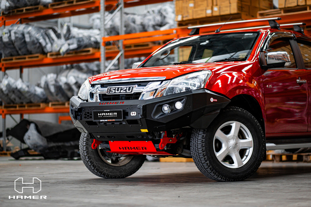 Hamer 4x4 KING SERIES (INCL. 3.5T RATED RECOVERY POINTS) BULL BAR TO SUIT ISUZU DMAX/MU-X 2012-2016