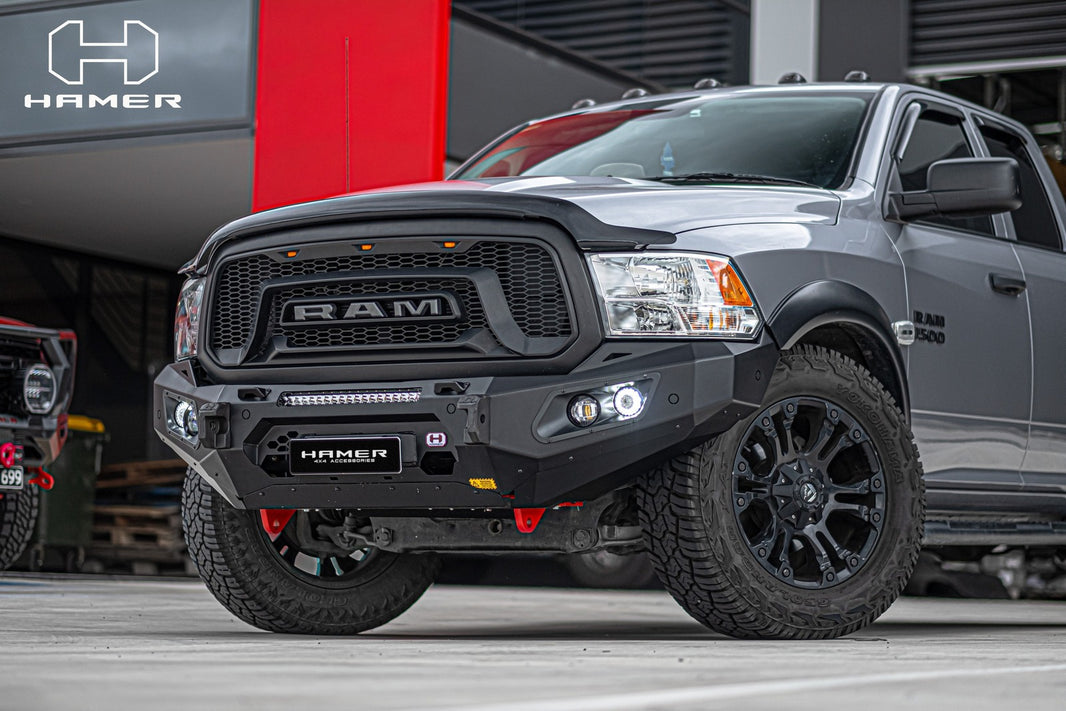 Hamer 4x4 KING SERIES (INCL. 3.5T RATED RECOVERY POINTS) BULL BAR TO SUIT RAM 1500 DS 2017-2021