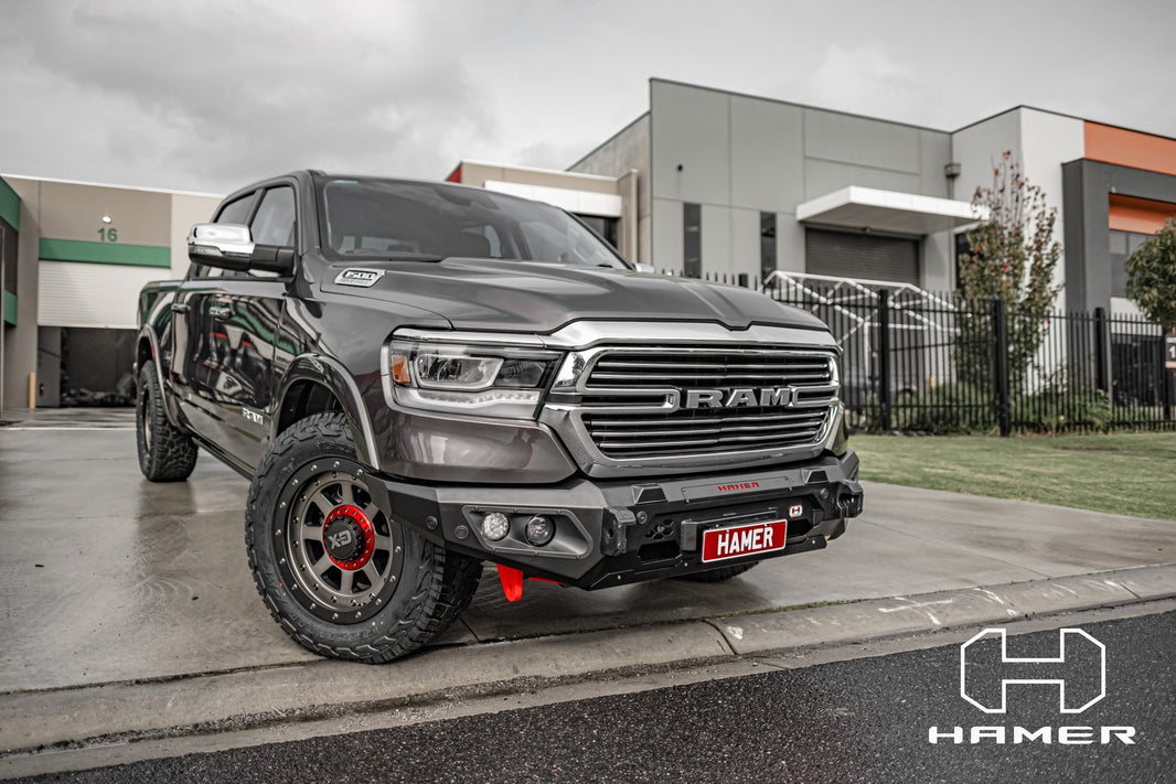 Hamer 4x4 KING SERIES (INCL. 3.5T RATED RECOVERY POINTS) BULL BAR TO SUIT RAM 1500 DT 2021-PRESENT