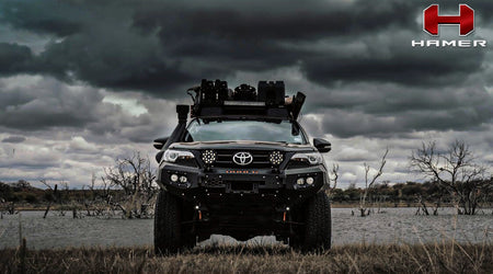 Hamer 4x4 KING SERIES (INCL. 3.5T RATED RECOVERY POINTS) BULL BAR TO SUIT TOYOTA FORTUNER 2015-2020
