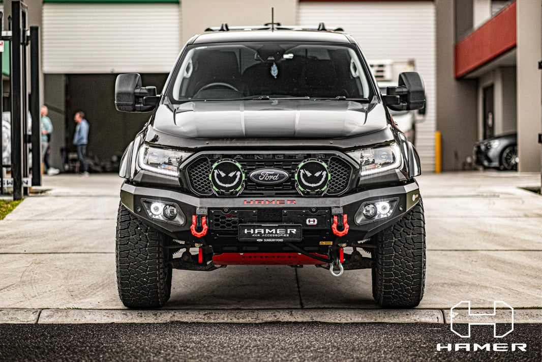 Hamer 4x4 KING SERIES (INCL. 3.5T RATED RECOVERY POINTS) BULL BAR TO SUIT FORD RANGER PX2-PX3 2015-2022