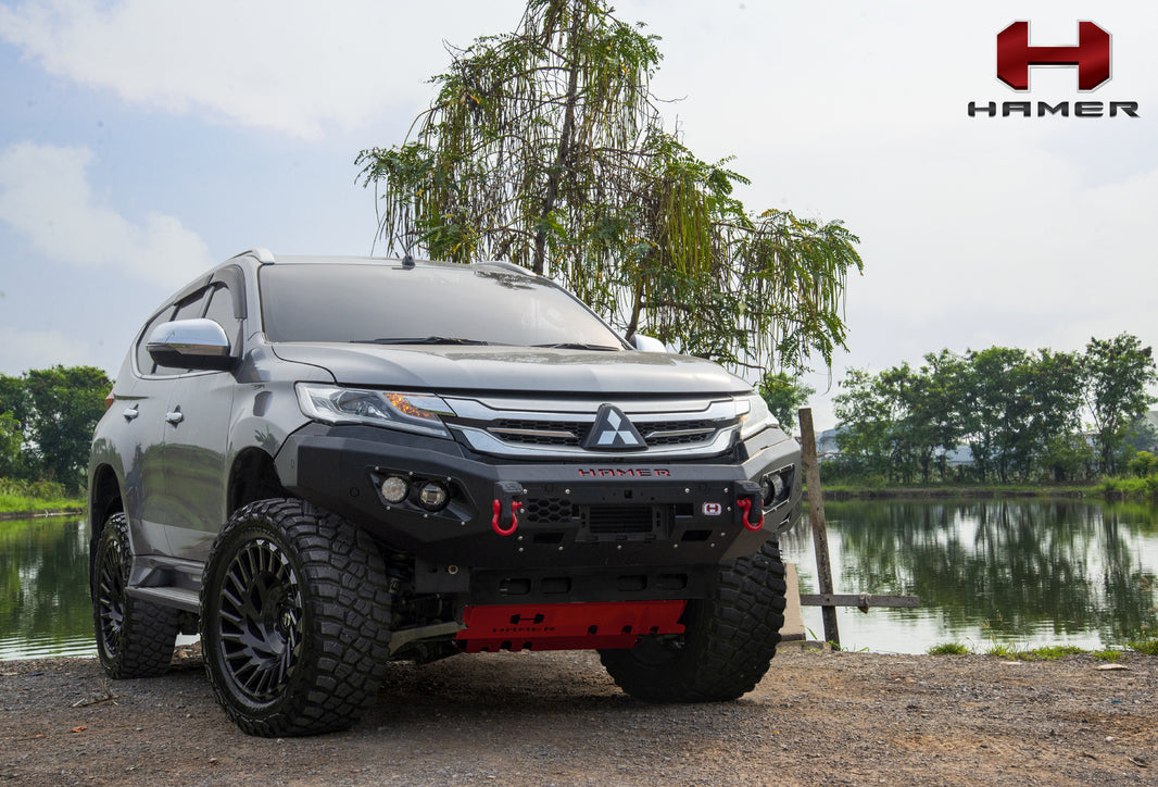 Hamer 4x4 KING SERIES (INCL. 3.5T RATED RECOVERY POINTS) BULL BAR TO SUIT MITSUBISHI PAJERO SPORT QE 2016-2019