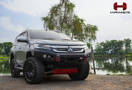 Hamer 4x4 KING SERIES (INCL. 3.5T RATED RECOVERY POINTS) BULL BAR TO SUIT MITSUBISHI PAJERO SPORT QE 2016-2019