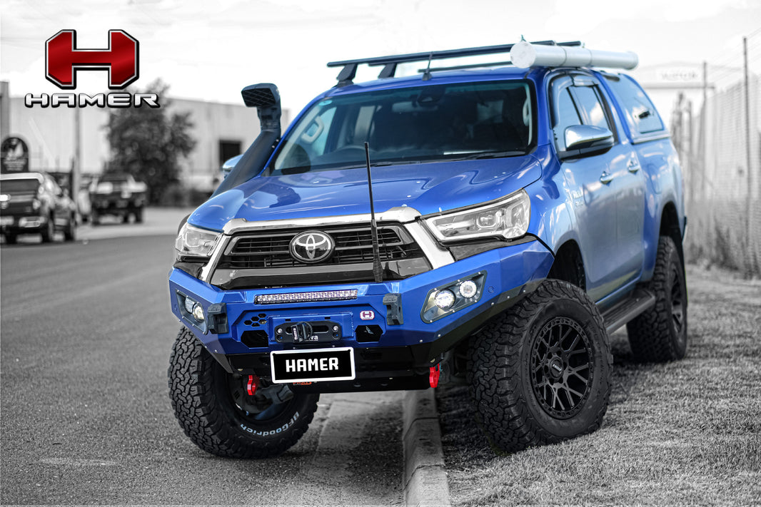 Hamer 4x4 KING SERIES (INCL. 3.5T RATED RECOVERY POINTS) BULL BAR TO SUIT TOYOTA HILUX REVO ROGUE 2020-2022