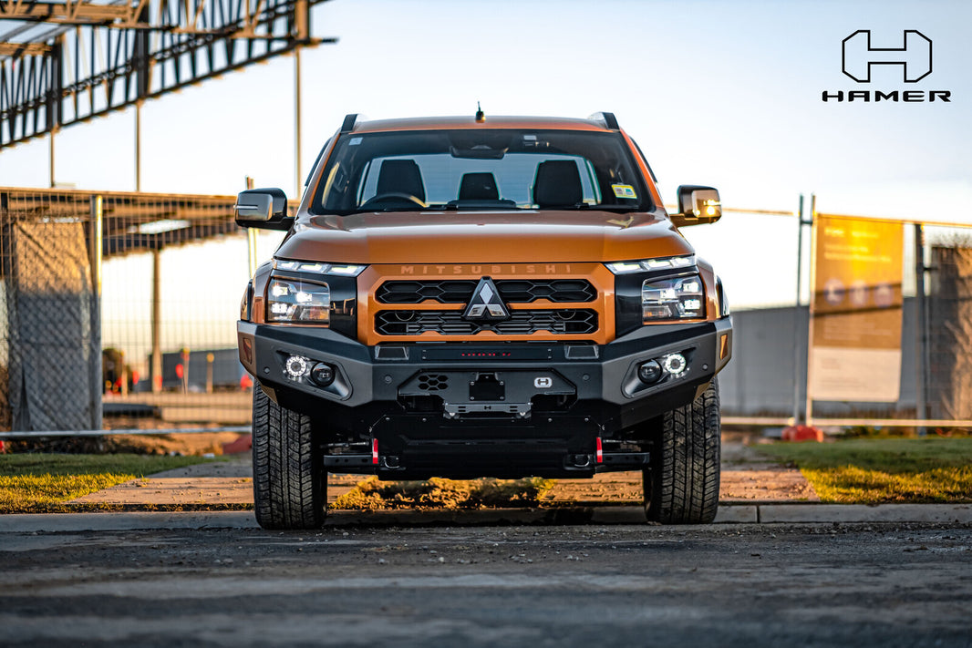 Hamer 4x4 KING SERIES (INCL. 3.5T RATED RECOVERY POINTS) BULL BAR TO SUIT MITSUBISHI TRITON MV 2024-PRESENT