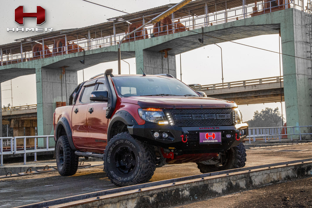 Hamer 4x4 KING SERIES (INCL. 3.5T RATED RECOVERY POINTS) BULL BAR TO SUIT FORD RANGER PX1 2012-2015