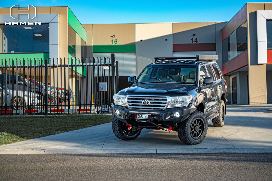 Hamer 4x4 KING SERIES (INCL. 3.5T RATED RECOVERY POINTS) BULL BAR TO SUIT TOYOTA LANDCRUISER 200 SERIES 2008-2015