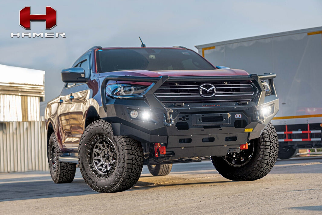 Hamer 4x4 KING SERIES PLUS (INCL. 3.5T RATED RECOVERY POINTS) BULL BAR TO SUIT MAZDA BT50 2021-PRESENT