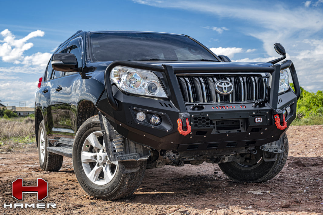 Hamer 4x4 KING SERIES PLUS (INCL. 3.5T RATED RECOVERY POINTS) BULL BAR TO SUIT TOYOTA PRADO 150 SERIES 2009-2013