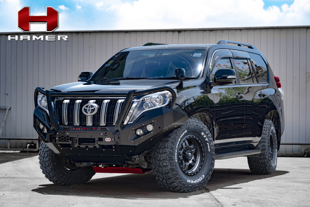 Hamer 4x4 KING SERIES PLUS (INCL. 3.5T RATED RECOVERY POINTS) BULL BAR TO SUIT TOYOTA PRADO 150 SERIES 2013-2017