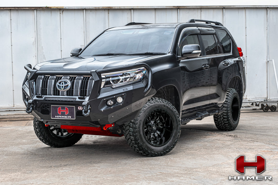 Hamer 4x4 KING SERIES PLUS (INCL. 3.5T RATED RECOVERY POINTS) BULL BAR TO SUIT TOYOTA PRADO 150 SERIES 2018-PRESENT