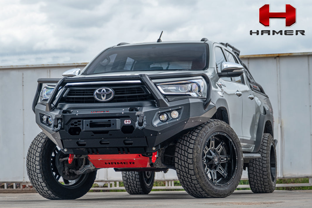 Hamer 4x4 KING SERIES PLUS (INCL. 3.5T RATED RECOVERY POINTS) BULL BAR TO SUIT TOYOTA HILUX REVO 2020-2023