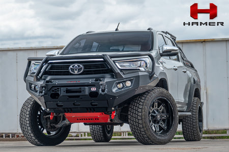 Hamer 4x4 KING SERIES PLUS (INCL. 3.5T RATED RECOVERY POINTS) BULL BAR TO SUIT TOYOTA HILUX REVO 2020-2023