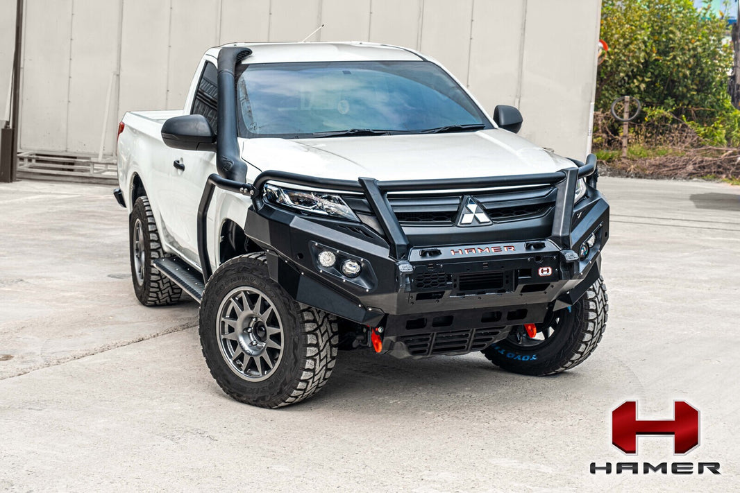 Hamer 4x4 KING SERIES PLUS (INCL. 3.5T RATED RECOVERY POINTS) BULL BAR TO SUIT MITSUBISHI TRITON MR 2018-2023