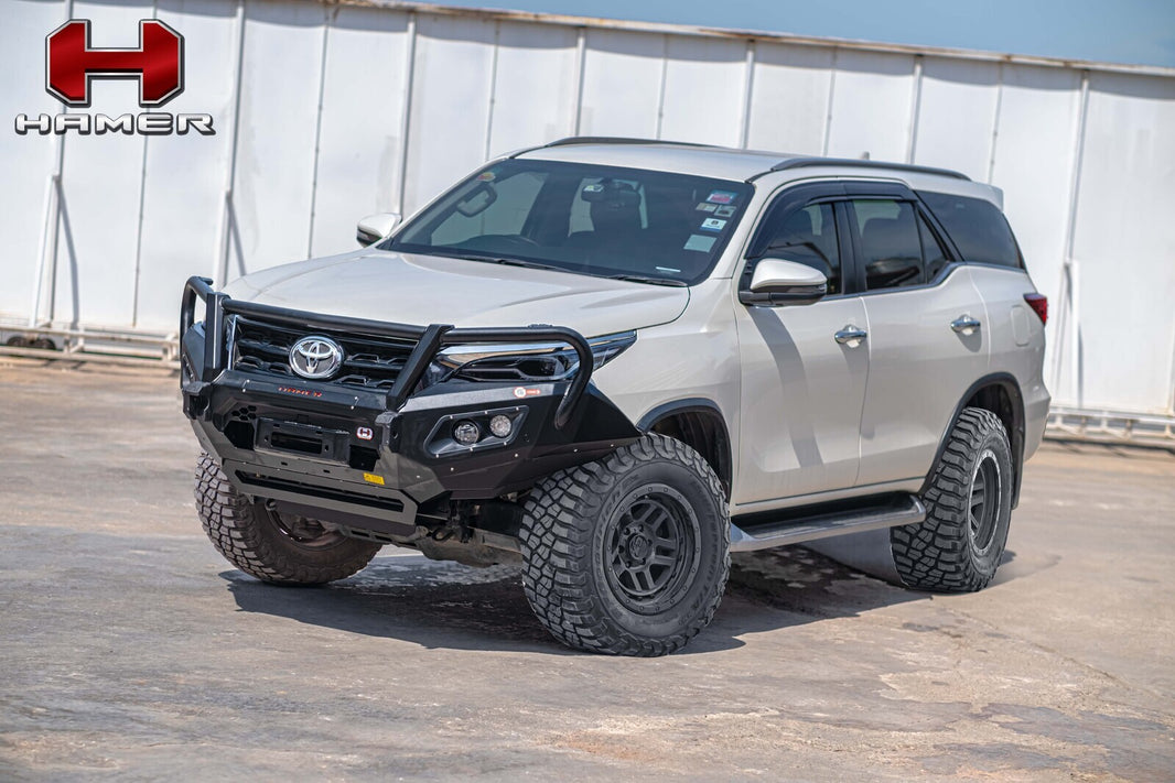 Hamer 4x4 KING SERIES PLUS (INCL. 3.5T RATED RECOVERY POINTS) BULL BAR TO SUIT TOYOTA FORTUNER 2020-PRESENT