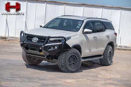 Hamer 4x4 KING SERIES PLUS (INCL. 3.5T RATED RECOVERY POINTS) BULL BAR TO SUIT TOYOTA FORTUNER 2020-PRESENT
