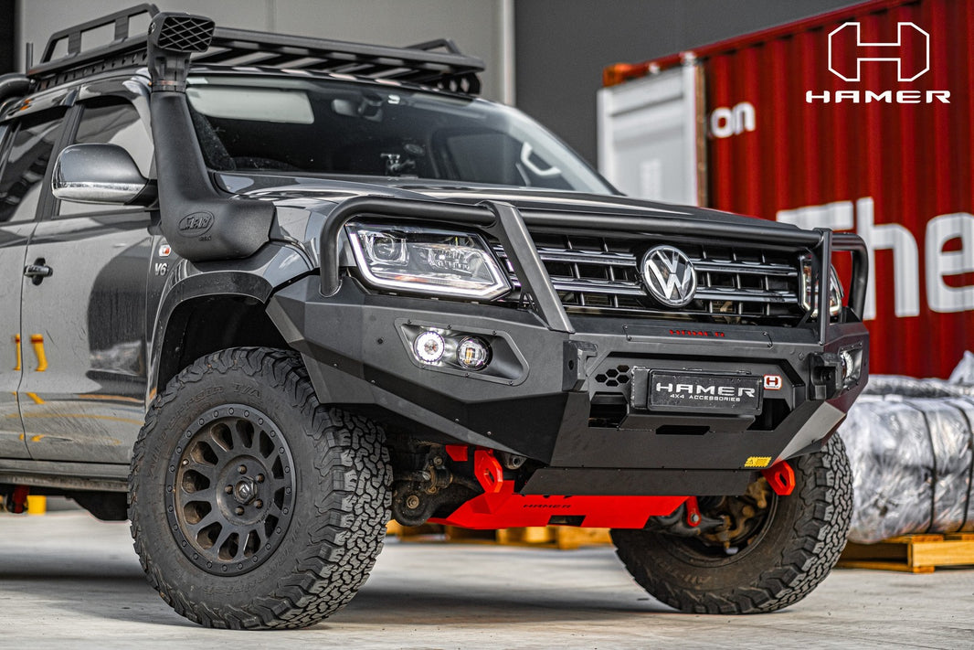 Hamer 4x4 KING SERIES PLUS (INCL. 3.5T RATED RECOVERY POINTS) BULL BAR TO SUIT VOLKSWAGEN AMAROK 2010-2022