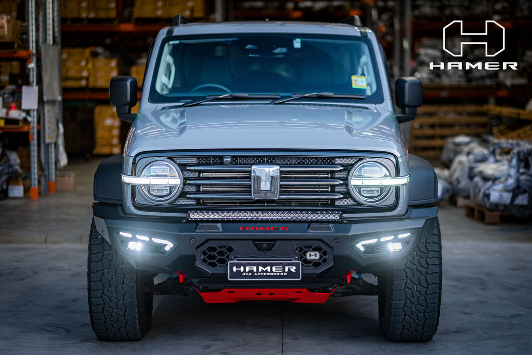 Hamer 4x4 ATLAS SERIES (INCL. 3.5T RATED RECOVERY POINTS) BULL BAR TO SUIT GWM TANK 300 2023-PRESENT